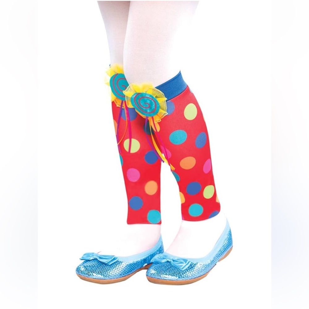 Flutter Fairies Lollipop Fairy Leg Warmers NEW child size 4-6 costume Halloween